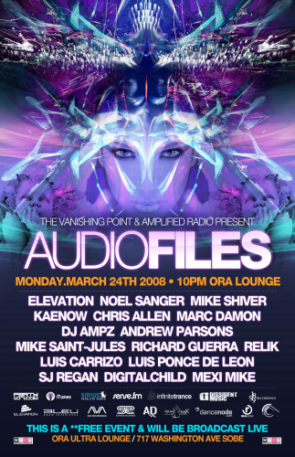 AudioFiles LIVE from Miami with Mike Shiver, Elevation, Noel Sanger, Kaenow, DJ Ampz, and many more!