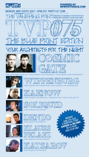 The Vanishing Point 075 with Kaenow, Cosmic Gate, WIppenberg, and more (05-28-07)!